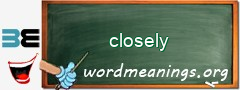 WordMeaning blackboard for closely